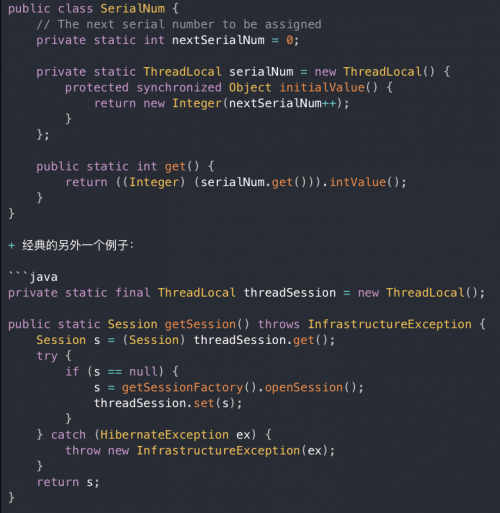 还有哪些使用ThreadLocal的应用场景1