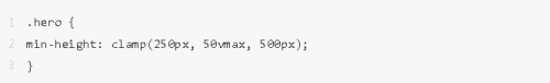 Clamp()、Max() 和 Min() CSS 函数的用例10